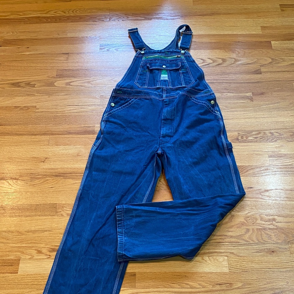 Men's Blue Denim Overalls Size 38